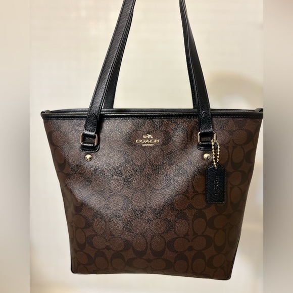 Coach Zip Top Tote - Picture 1 of 12